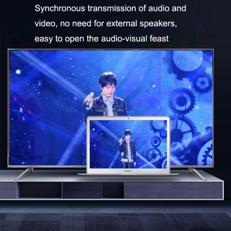 HD55Y Cavo adattatore da VGA a HDMI Convertitore da VGA+USB a HD 1080P con alimentatore, VGA+USB To HDMI