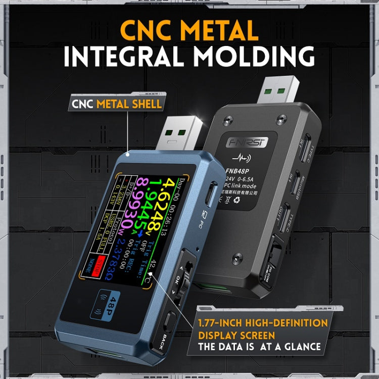 FNIRSI FNB48P Rilevatore caricabatteria USB 4-24V