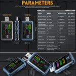 FNIRSI FNB48P Rilevatore caricabatteria USB 4-24V