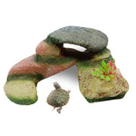 Tavolo da arrampicata per lettino da tartaruga in resina Stump Hideaway House Sunback Table, GT026, GT023, GT149, GT001, GT013S, GT013M