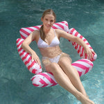 Amaca da acqua per piscina estiva pieghevole galleggiante in PVC a 4 tubi