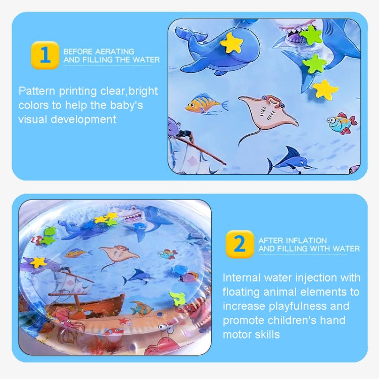 Tappetino per giochi d'acqua per bambini da 93 cm Tappetino gonfiabile per squali in PVC, 93cm Shark