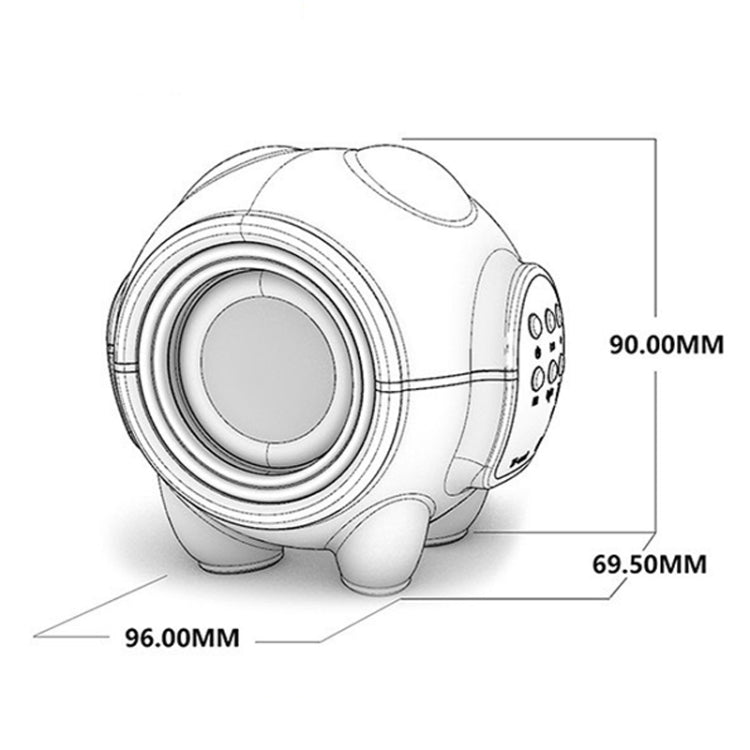 Altoparlante Bluetooth Mini Panda Spaziale Wireless