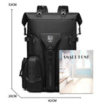Ozuko 9631 Zaino da esterno impermeabile Borsa da baseball da viaggio di grande capacità