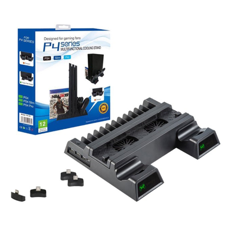 Ventola raffreddamento con caricatore doppio controller per PS4