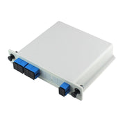 Splitter ottico PLC plug-in 4 in 1 Splitter in fibra ottica di grado portante porta SC, 4 In 1 Plug-in PLC Optical Splitter