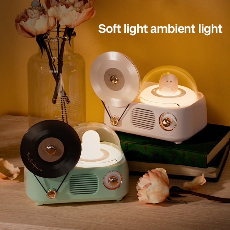 Giradischi Bluetooth Retrò con Aromaterapia e Luce Ambientale