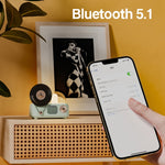 Giradischi Bluetooth Retrò con Aromaterapia e Luce Ambientale