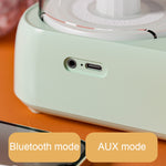 Giradischi Bluetooth Retrò con Aromaterapia e Luce Ambientale
