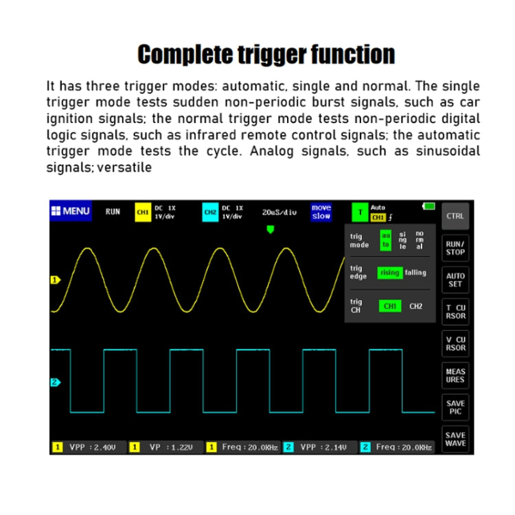 Oscilloscopio digitale FNIRSI 1013D 2 canali 100 MHz