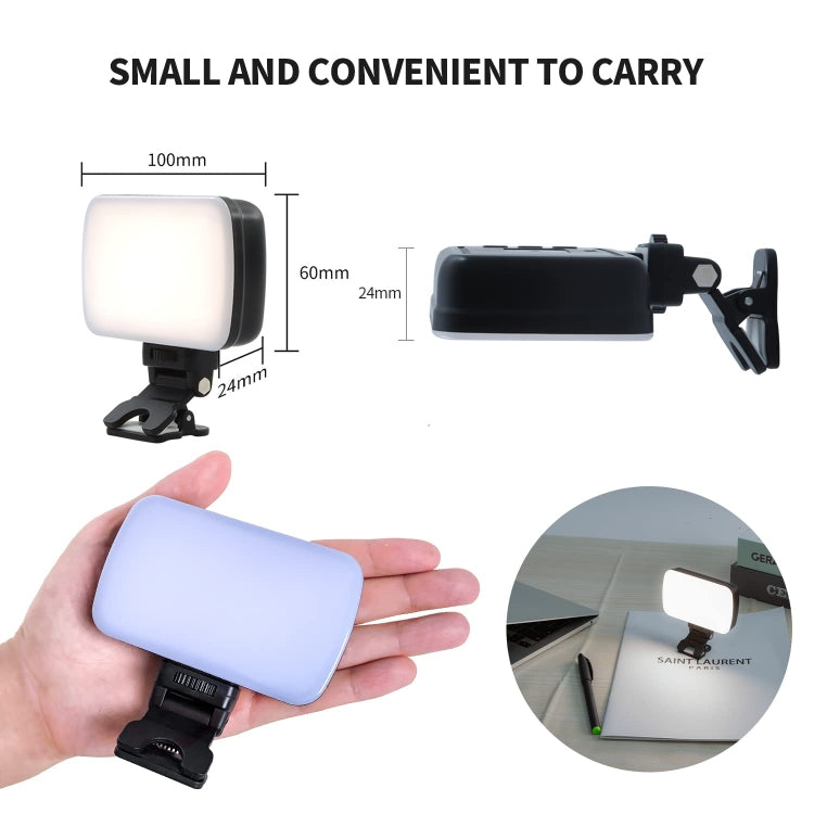 Luce LED ricaricabile per videoconferenza con regolazione colore