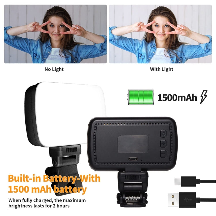 Luce LED ricaricabile per videoconferenza con regolazione colore