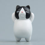 Magnete per frigorifero con gatto dei cartoni animati Ornamento in resina, With Magnetic Sticker, Without Magnetic Sticker
