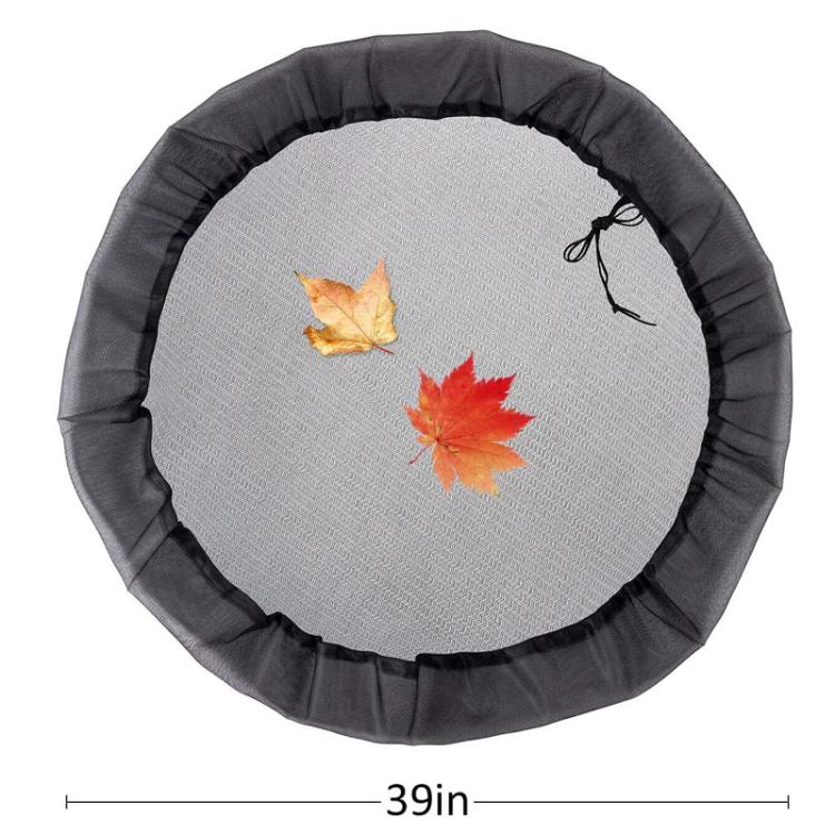 Copertura per zanzariera a secchio, protezione per giardino esterno, filtro per foglie, 95cm