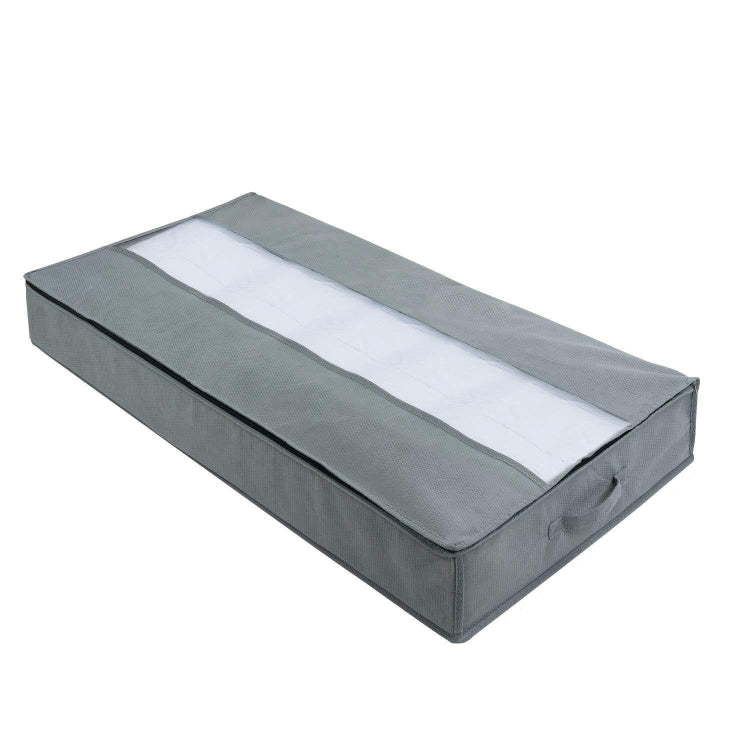 Borsa per la conservazione della trapunta in tessuto non tessuto Borsa per la finitura antipolvere per la casa Borsa per l'imballaggio in movimento 100 x 50 x 15 cm, Light Gray, Deep Gray, Black