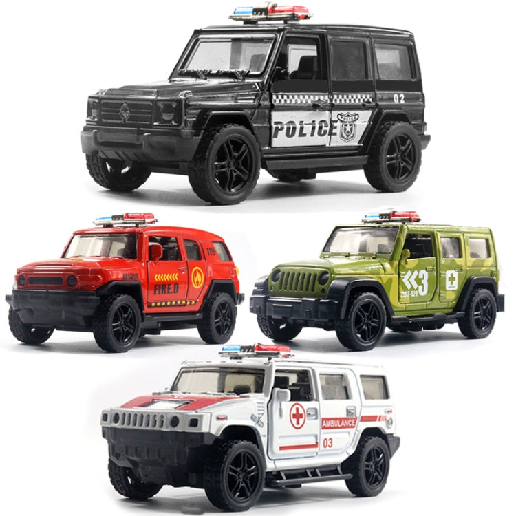 1:36 Giocattolo per auto modello di ambulanza per auto della polizia fuoristrada con suoni e luci, Police Car, Ambulance Car, fire truck, Army