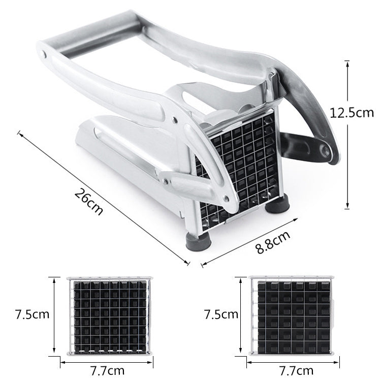 JD-052 Patatine fritte in acciaio inossidabile Tagliate le patatine fritte manuali multifunzionali, Potato Cutter 4, Potato Cutter 5