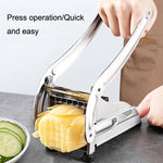 JD-052 Patatine fritte in acciaio inossidabile Tagliate le patatine fritte manuali multifunzionali, Potato Cutter 4, Potato Cutter 5