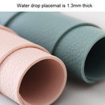 Tappetino isolante da tavolo in silicone a forma di lacrima da 10 pezzi, Coaster(Green), Coaster(Blue), Coaster(Gray), Coaster(Red), Coaster(Pink)