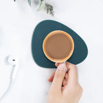 Tappetino isolante da tavolo in silicone a forma di lacrima da 10 pezzi, Coaster(Green), Coaster(Blue), Coaster(Gray), Coaster(Red), Coaster(Pink)
