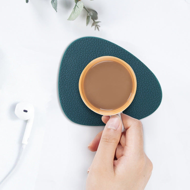Tappetino isolante da tavolo in silicone a forma di lacrima da 10 pezzi, Coaster(Green), Coaster(Blue), Coaster(Gray), Coaster(Red), Coaster(Pink)