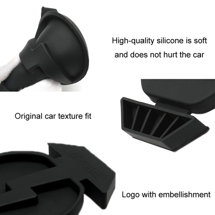 Per Tesla Model3/Y 2 pezzi Copertura impermeabile antipolvere in silicone per porta di ricarica, Split Black, Split Red, Split Blue, Conjoined Black, Conjoined Red, Conjoined Blue, EU Standard Black