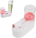 Strumento per la pulizia dei pennelli per pittura a olio di seconda generazione con rondella per penna per vernice per contenitore dell'acqua, GEN 2 Green, GEN 2 Pink