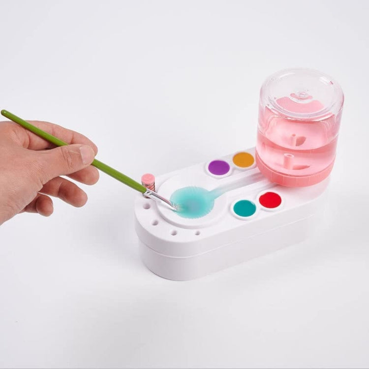 Strumento per la pulizia dei pennelli per pittura a olio di seconda generazione con rondella per penna per vernice per contenitore dell'acqua, GEN 2 Green, GEN 2 Pink