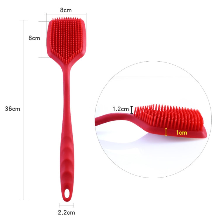 ZYA-251 Spazzola per la pulizia della pentola integrata in silicone Spazzola per la pulizia della cucina domestica Spazzola per lavare i piatti, Red