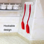 ZYA-251 Spazzola per la pulizia della pentola integrata in silicone Spazzola per la pulizia della cucina domestica Spazzola per lavare i piatti, Red