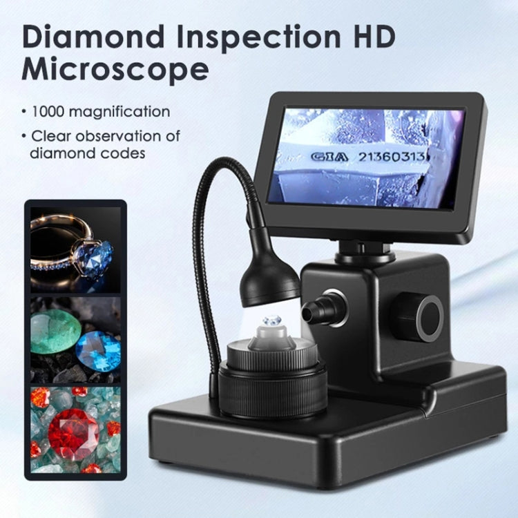 Microscopio digitale HJ1000 50-1000X con display 4,3 pollici