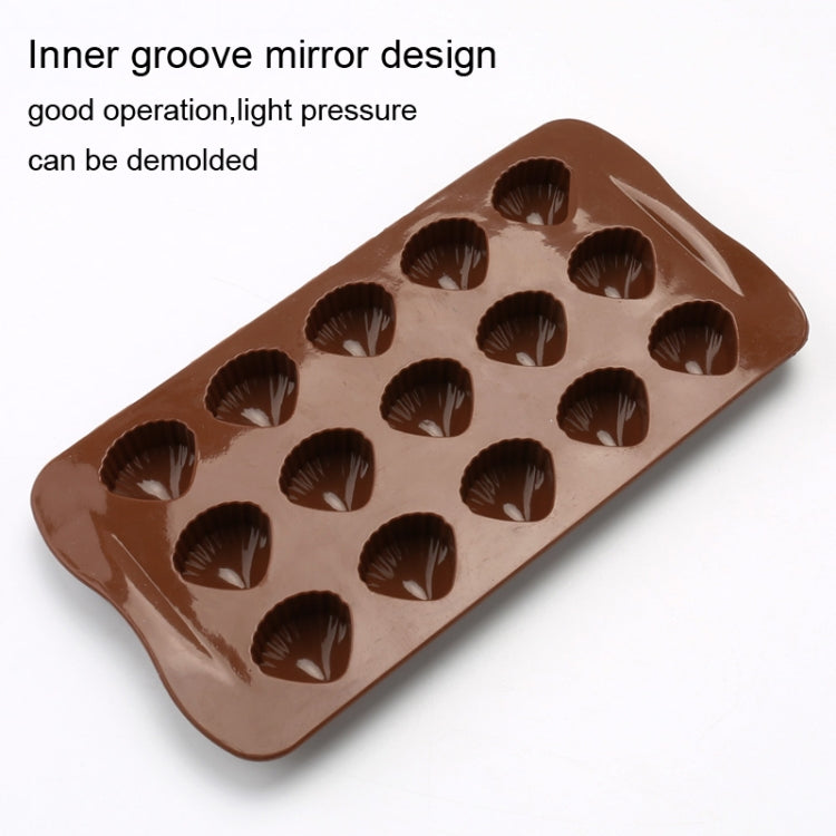 Stampo per cioccolato in silicone da 2 pezzi Stampo per torta di caramelle natalizie in gelatina, stile:, Gift Box, Shell, Star, Heart To Heart