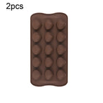 Stampo per cioccolato in silicone da 2 pezzi Stampo per torta di caramelle natalizie in gelatina, stile:, Gift Box, Shell, Star, Heart To Heart