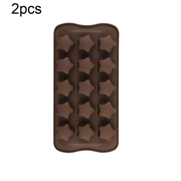 Stampo per cioccolato in silicone da 2 pezzi Stampo per torta di caramelle natalizie in gelatina, stile:, Gift Box, Shell, Star, Heart To Heart