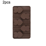 Stampo per cioccolato in silicone da 2 pezzi Stampo per torta di caramelle natalizie in gelatina, stile:, Gift Box, Shell, Star, Heart To Heart
