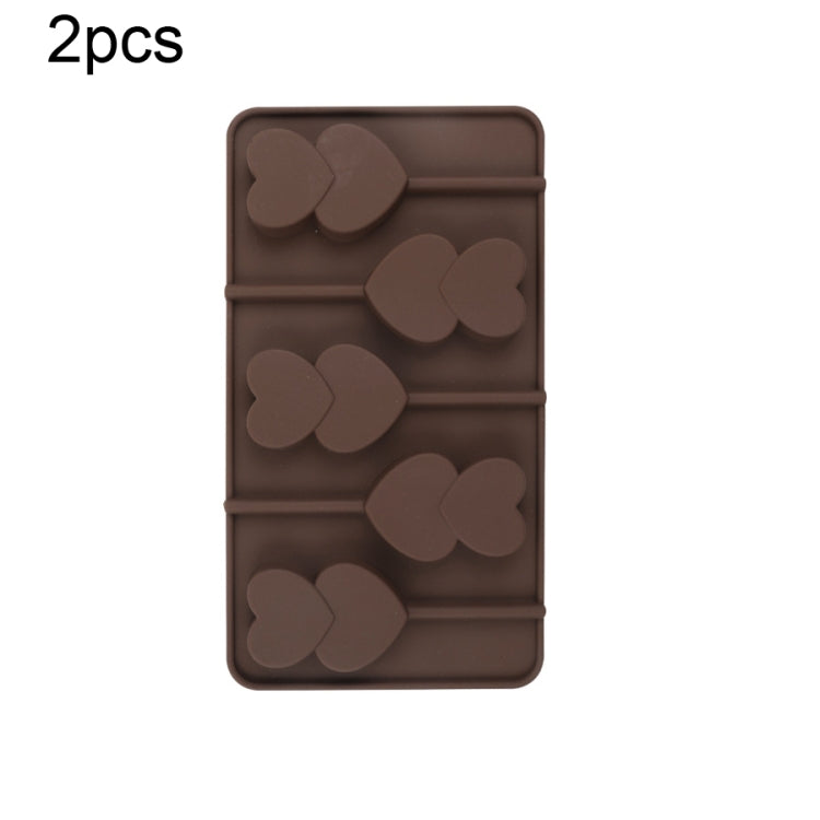 Stampo per cioccolato in silicone da 2 pezzi Stampo per torta di caramelle natalizie in gelatina, stile:, Gift Box, Shell, Star, Heart To Heart