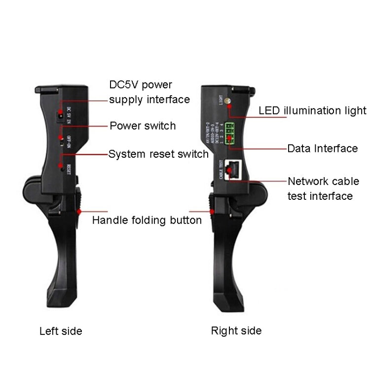 Tester cavi rete con uscita 12V e schermo 4,3 pollici