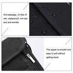 ZD-WM-06 RFID Hanging Neck Bag Passport Bag Anti-scanning Anti-magnetic Messenger ID Bag, ZD-WM-06 Black