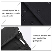 ZD-WM-06 RFID Hanging Neck Bag Passport Bag Anti-scanning Anti-magnetic Messenger ID Bag, ZD-WM-06 Black, ZD-WM-06 Beige Yellow