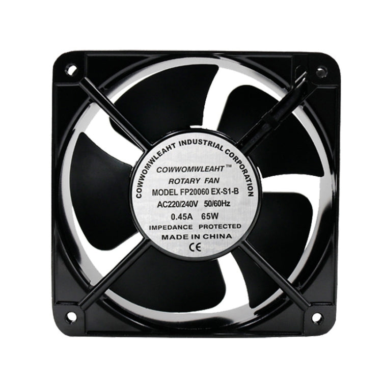 Ventola di raffreddamento a basso rumore con custodia in metallo da 20 cm, FP20060 110V, FP20060 220V, FP20060 380V