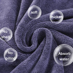 Asciugamano da bagno grande ispessito nano Parrucchiere Salone di bellezza Adulto con morbido asciugamano assorbente, 30x70cm, 35x75cm, 70x140cm