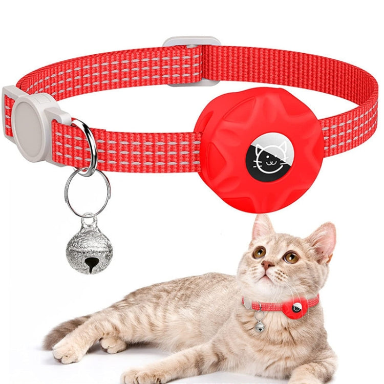 Collare riflettente per gatti con custodia AirTag