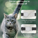 Collare riflettente per gatti con custodia AirTag