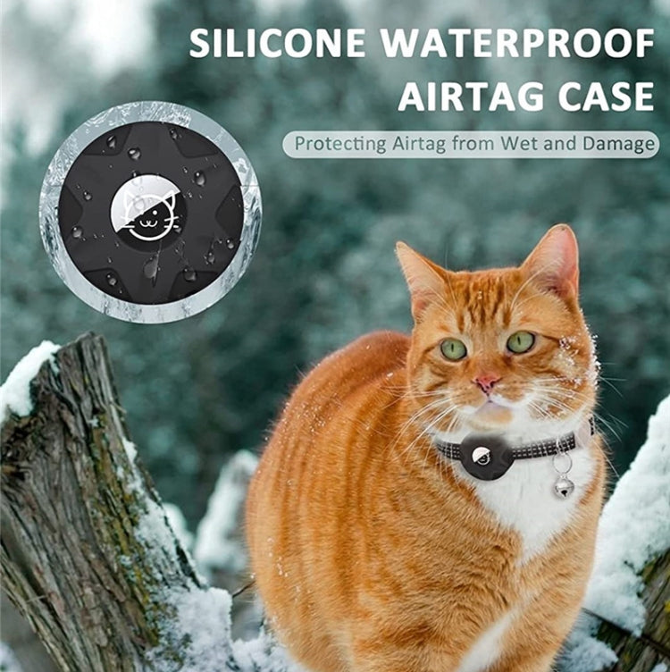 Collare riflettente per gatti con custodia AirTag