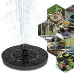 Fontana ad acqua solare Piscina per uccelli all'aperto Fontana ad energia solare Acqua galleggiante, 13cm, 16cm