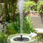 Fontana ad acqua solare Piscina per uccelli all'aperto Fontana ad energia solare Acqua galleggiante, 13cm, 16cm