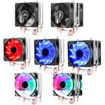Radiatore per CPU con doppio tubo di rame per computer desktop Super silenzioso, 2 Tube Without Light 3-pin Single Fan, 2 Tube Without Light 3-pin Double Fan, 2 Tube Red Light 3-pin Single Fan, 2 Tube Blue Light 3-pin Single Fan                        ...