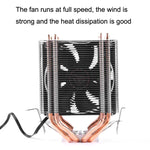 Radiatore per CPU con doppio tubo di rame per computer desktop Super silenzioso, 2 Tube Without Light 3-pin Single Fan, 2 Tube Without Light 3-pin Double Fan, 2 Tube Red Light 3-pin Single Fan, 2 Tube Blue Light 3-pin Single Fan                        ...