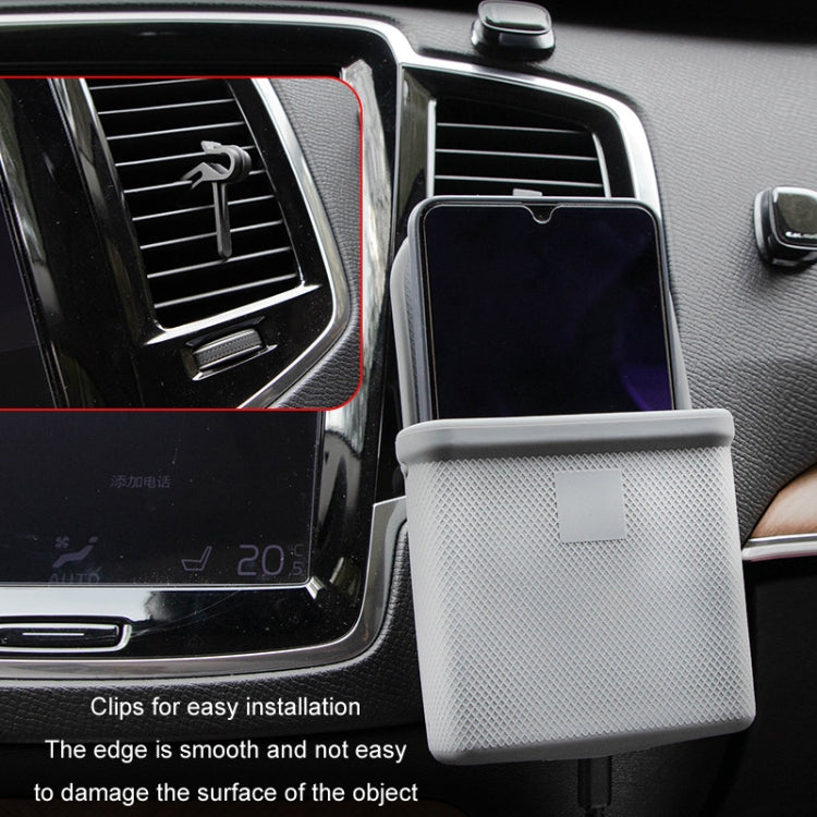 Borsa per cellulare in silicone resistente all'usura 2 pezzi per presa d'aria per auto