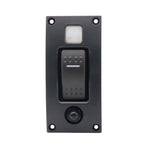 Interruttore di ripristino autobloccante marino con indicatore luminoso di protezione da sovraccarico, ON-OFF-ON 3 Switch, ON-OFF 2 Switch, ON-OFF-ON 3 Switch (Printed), Square 5V 3.4A Car Charging Panel